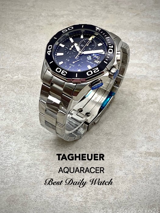 태그호이어 아쿠아레이서 칼리버16 크로노그래프 블랙다이얼 시계 레플리카 미러급 SA급 S급 고퀄리티 워치 16