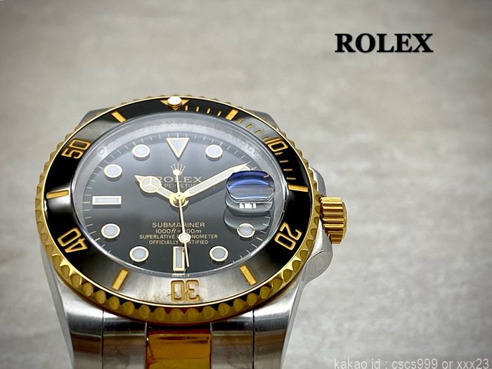 로렉스 서브마리너 블랙다이얼 콤비 시계 레플리카 미러급 SA급 S급 고퀄리티 롤렉스 워치 10