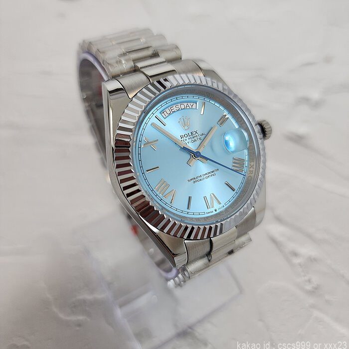 로렉스 데이데이트 아이스블루다이얼 시계 레플리카 미러급 SA급 S급 고퀄리티 롤렉스 워치 6