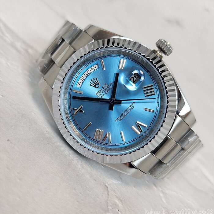 로렉스 데이데이트 아이스블루다이얼 시계 레플리카 미러급 SA급 S급 고퀄리티 롤렉스 워치 9