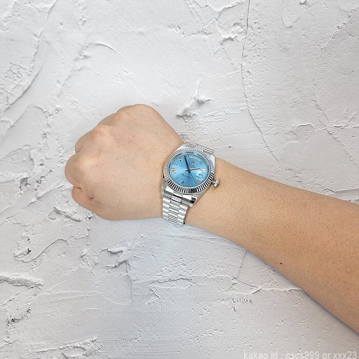 로렉스 데이데이트 아이스블루다이얼 시계 레플리카 미러급 SA급 S급 고퀄리티 롤렉스 워치 20