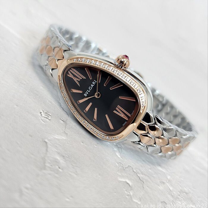 불가리 세르펜티 세두토리 워치 블랙다이얼 콤비 다이아 시계 레플리카 미러급 SA급 S급 고퀄리티 워치 [여성] 8