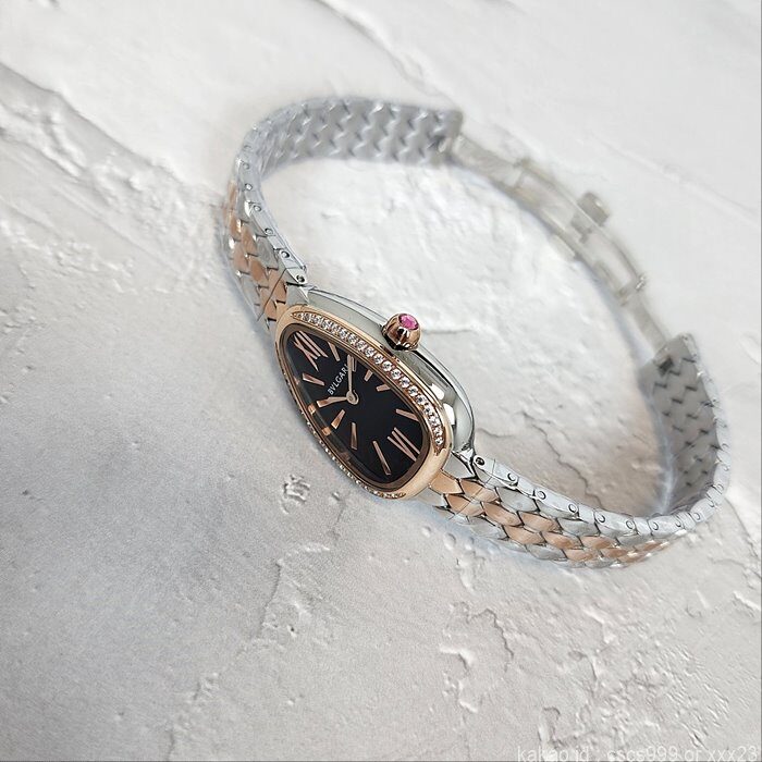 불가리 세르펜티 세두토리 워치 블랙다이얼 콤비 다이아 시계 레플리카 미러급 SA급 S급 고퀄리티 워치 [여성] 11