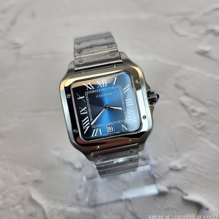 까르띠에 산토스 블루다이얼 시계 레플리카 미러급 SA급 S급 고퀄리티 워치 3