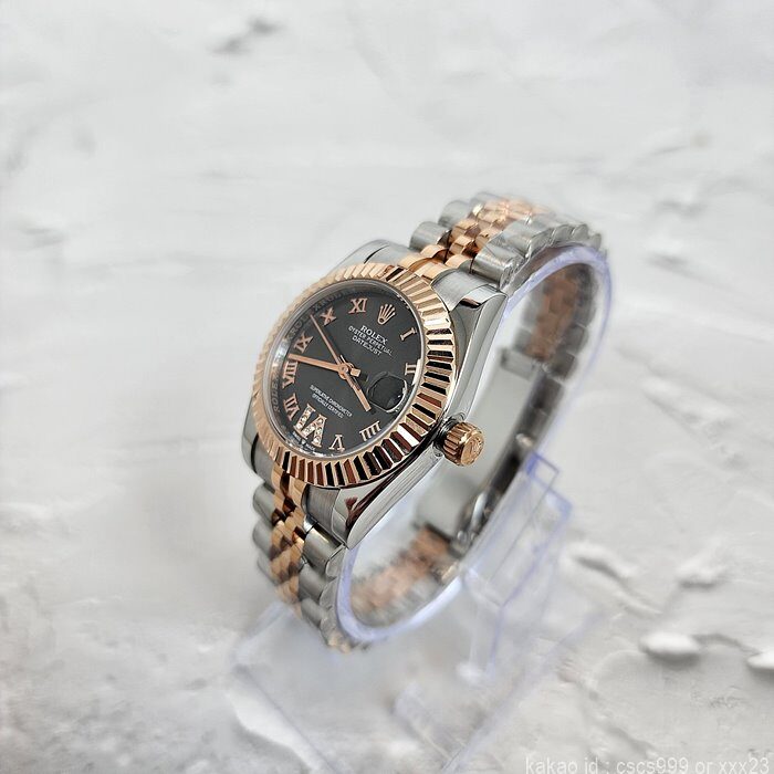 로렉스 데이저스트 에버로즈골드 그레이 로마 다이아 31mm 시계 레플리카 미러급 SA급 S급 고퀄리티 롤렉스 워치 [여성] 6