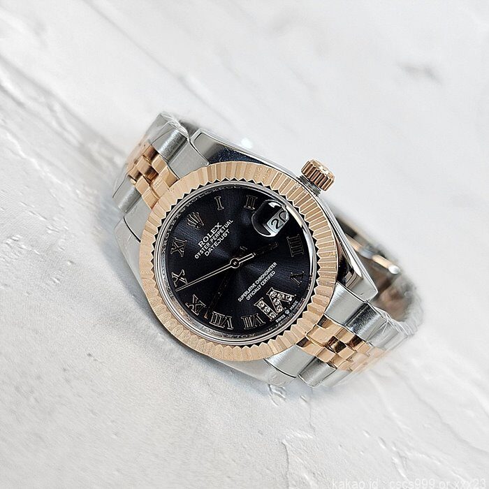 로렉스 데이저스트 에버로즈골드 그레이 로마 다이아 31mm 시계 레플리카 미러급 SA급 S급 고퀄리티 롤렉스 워치 [여성] 8
