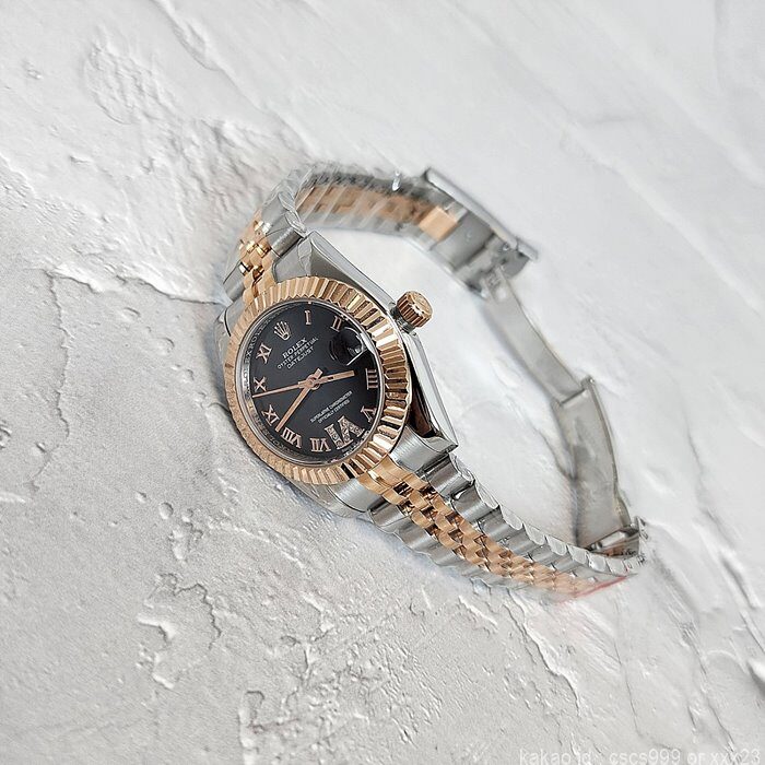 로렉스 데이저스트 에버로즈골드 그레이 로마 다이아 31mm 시계 레플리카 미러급 SA급 S급 고퀄리티 롤렉스 워치 [여성] 10