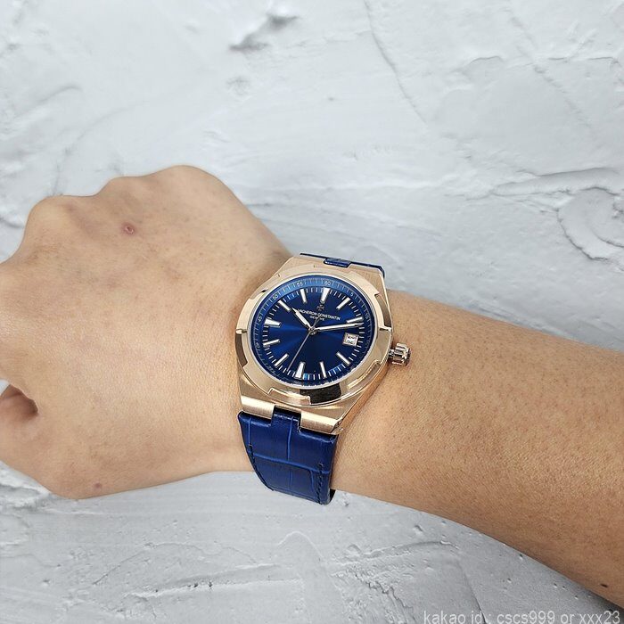 바쉐론콘스탄틴 오버시즈 4500v 블루다이얼 골드 시계 레플리카 미러급 SA급 S급 고퀄리티 워치 16