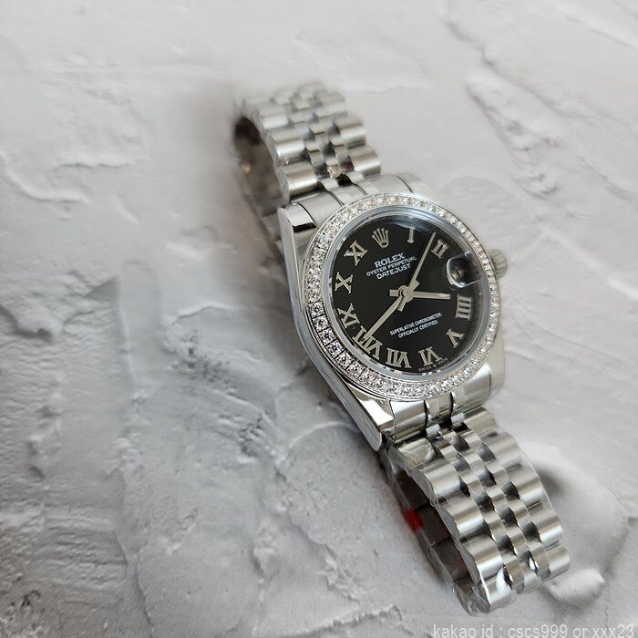 로렉스 데이저스트 블랙로마 다이아 31mm 시계 레플리카 미러급 SA급 S급 고퀄리티 롤렉스 워치 [여성] 18