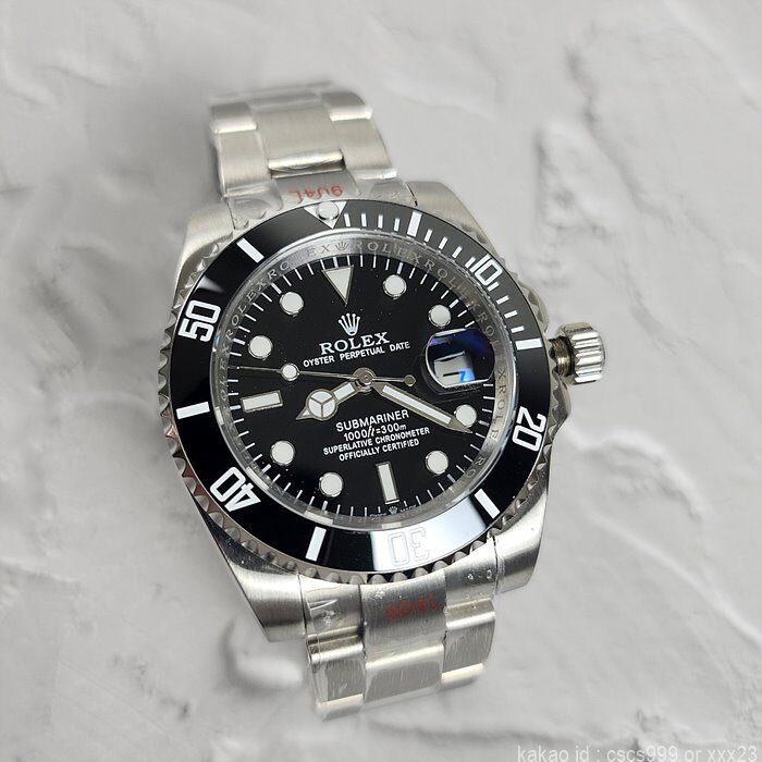 로렉스 서브마리너 블랙다이얼 41mm 글라인드락 버전 시계 레플리카 미러급 SA급 S급 고퀄리티 롤렉스 워치 - best 12