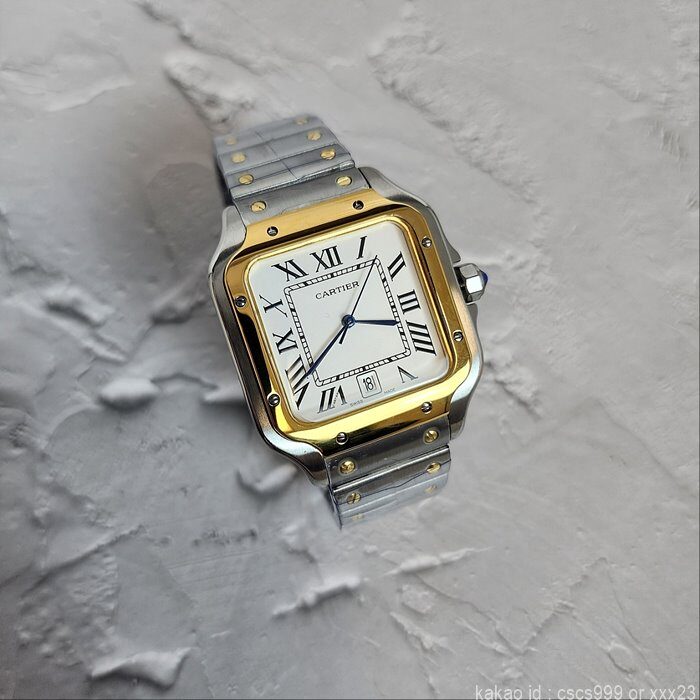 까르띠에 산토스 콤비 시계 레플리카 미러급 SA급 S급 고퀄리티 워치 10