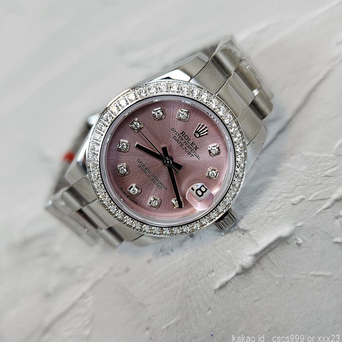 로렉스 데이저스트 핑크 다이아 31mm 시계 레플리카 미러급 SA급 S급 고퀄리티 롤렉스 워치 [여성] 9