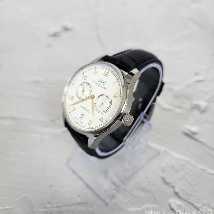IWC 포르투기저 화이트다이얼 골드침 시계 레플리카 미러급 SA급 S급 고퀄리티 워치 5