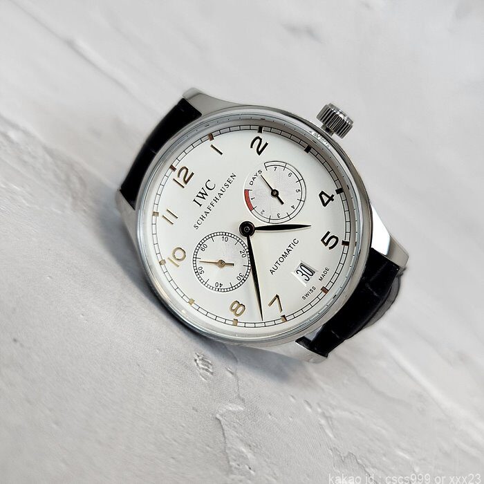 IWC 포르투기저 화이트다이얼 골드침 시계 레플리카 미러급 SA급 S급 고퀄리티 워치 7