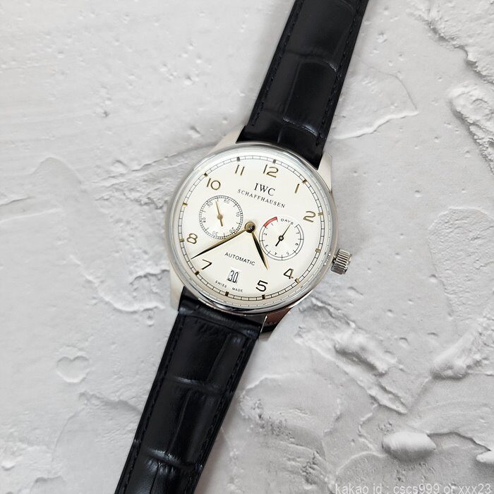 IWC 포르투기저 화이트다이얼 골드침 시계 레플리카 미러급 SA급 S급 고퀄리티 워치 9