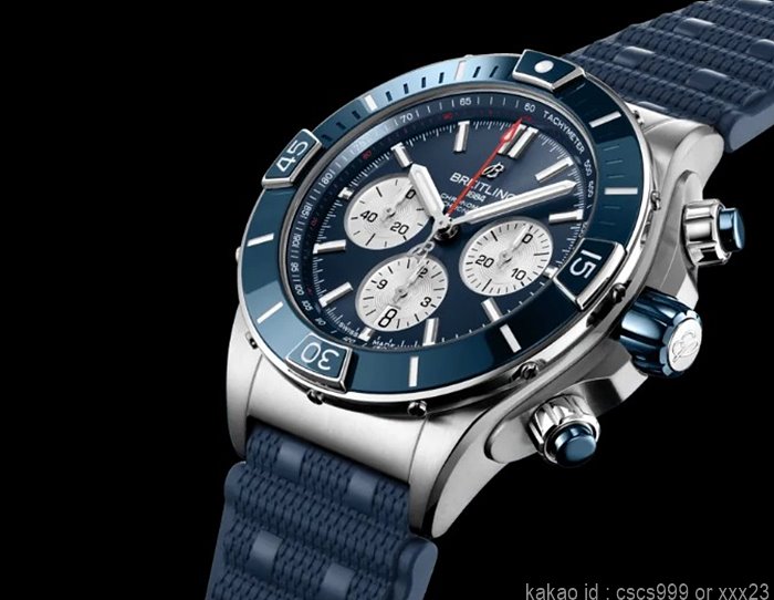 브라이틀링 슈퍼 크로노맷 블루다이얼 실버 시계 레플리카 미러급 SA급 S급 고퀄리티 워치 5