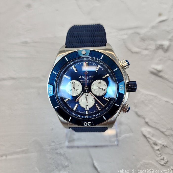 브라이틀링 슈퍼 크로노맷 블루다이얼 실버 시계 레플리카 미러급 SA급 S급 고퀄리티 워치 6