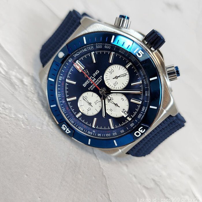 브라이틀링 슈퍼 크로노맷 블루다이얼 실버 시계 레플리카 미러급 SA급 S급 고퀄리티 워치 9
