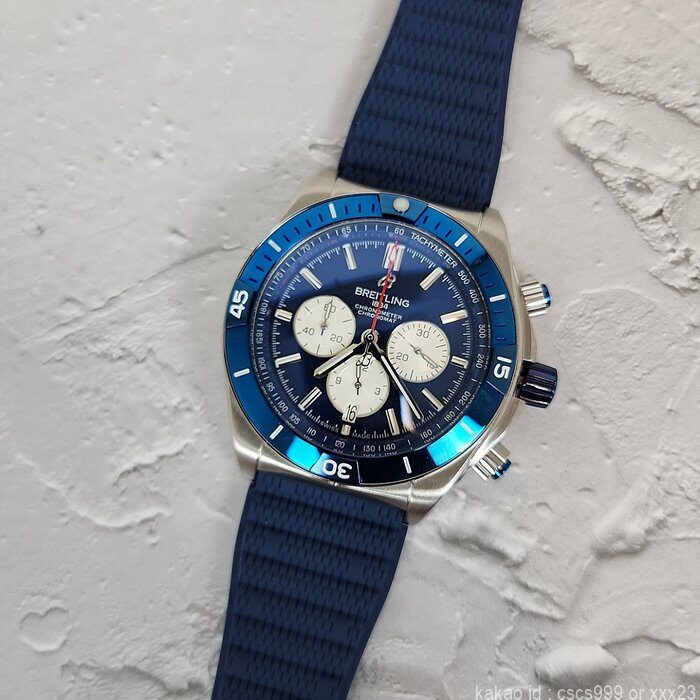 브라이틀링 슈퍼 크로노맷 블루다이얼 실버 시계 레플리카 미러급 SA급 S급 고퀄리티 워치 12