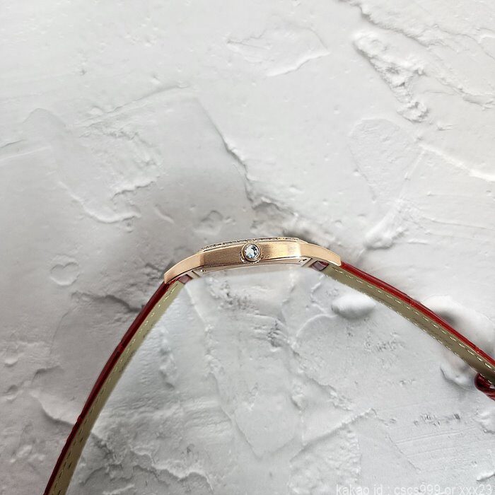 까르띠에 산토스 뒤몽 로즈골드 다이아 시계 레플리카 미러급 SA급 S급 고퀄리티 워치 [여성] 12