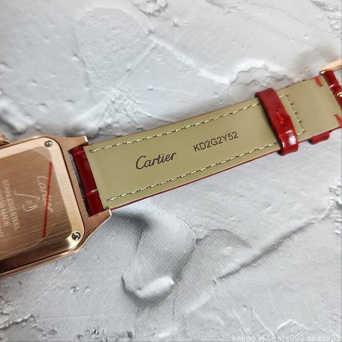 까르띠에 산토스 뒤몽 로즈골드 다이아 시계 레플리카 미러급 SA급 S급 고퀄리티 워치 [여성] 14