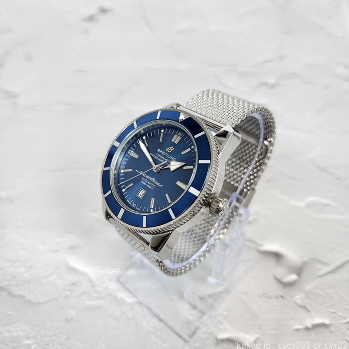 브라이틀링 슈퍼오션 헤리티지 블루다이얼 시계 레플리카 미러급 SA급 S급 고퀄리티 워치 7