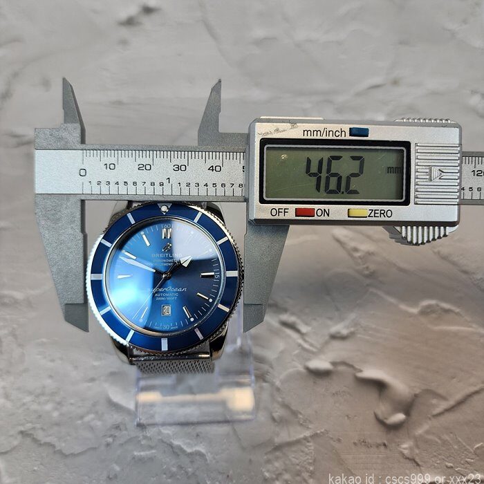 브라이틀링 슈퍼오션 헤리티지 블루다이얼 시계 레플리카 미러급 SA급 S급 고퀄리티 워치 8