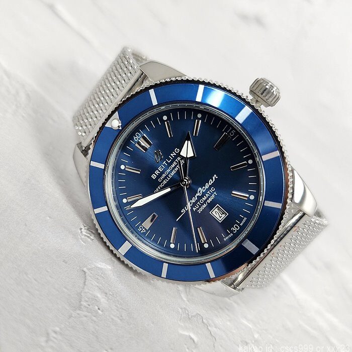 브라이틀링 슈퍼오션 헤리티지 블루다이얼 시계 레플리카 미러급 SA급 S급 고퀄리티 워치 9