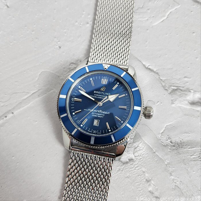 브라이틀링 슈퍼오션 헤리티지 블루다이얼 시계 레플리카 미러급 SA급 S급 고퀄리티 워치 12