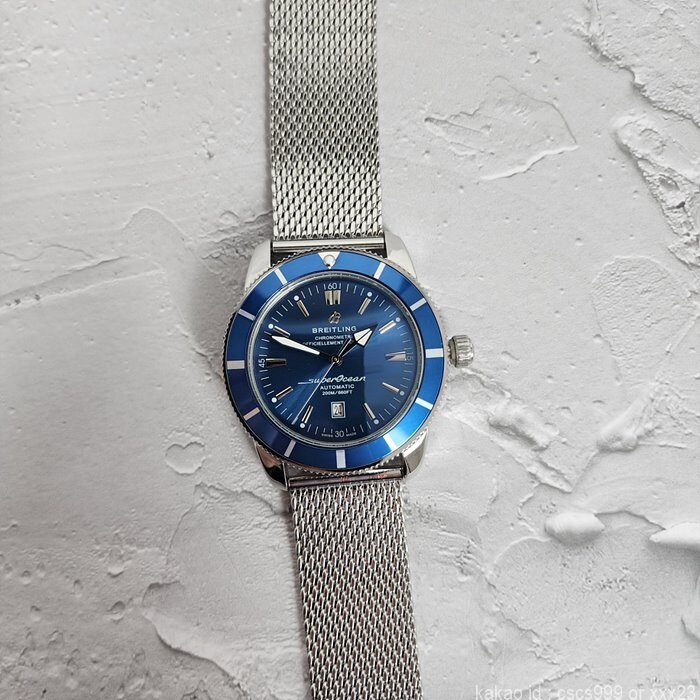 브라이틀링 슈퍼오션 헤리티지 블루다이얼 시계 레플리카 미러급 SA급 S급 고퀄리티 워치 13