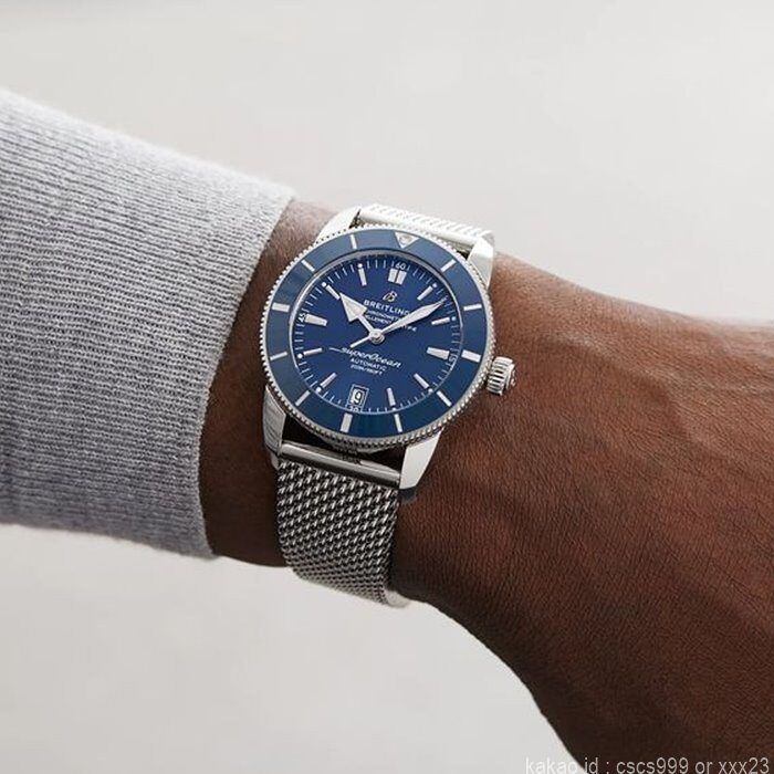 브라이틀링 슈퍼오션 헤리티지 블루다이얼 시계 레플리카 미러급 SA급 S급 고퀄리티 워치 15