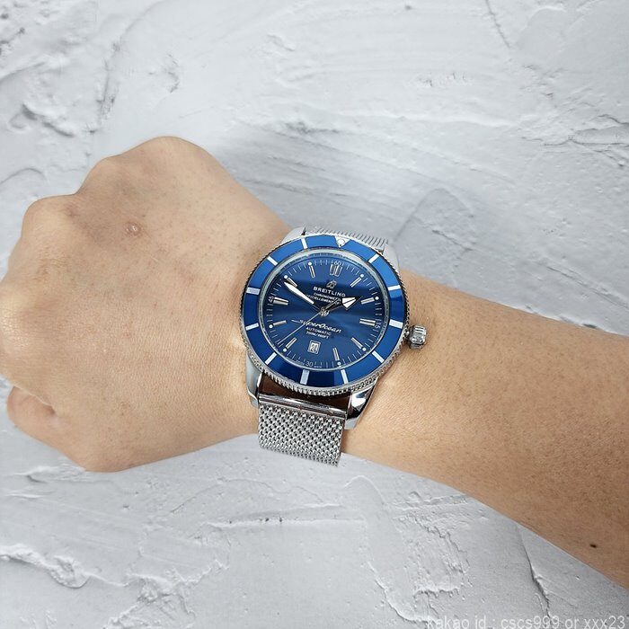 브라이틀링 슈퍼오션 헤리티지 블루다이얼 시계 레플리카 미러급 SA급 S급 고퀄리티 워치 19