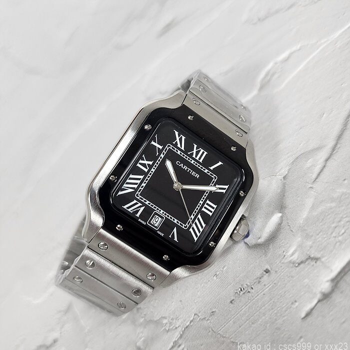 까르띠에-산토스-블랙다이얼-시계-레플리카-미러급-sa급-s급-명품 레플리카 미러 SA급 까르띠에 산토스 블랙다이얼 시계 레플리카 미러급 SA급 S급 고퀄리티 워치 7