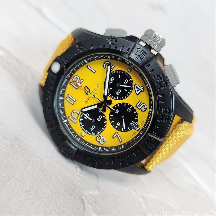 브라이틀링 어벤져 B01 옐로우다이얼 시계 레플리카 미러급 SA급 S급 고퀄리티 워치 9