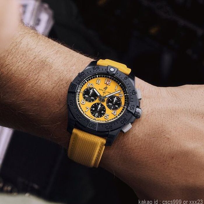 브라이틀링 어벤져 B01 옐로우다이얼 시계 레플리카 미러급 SA급 S급 고퀄리티 워치 18