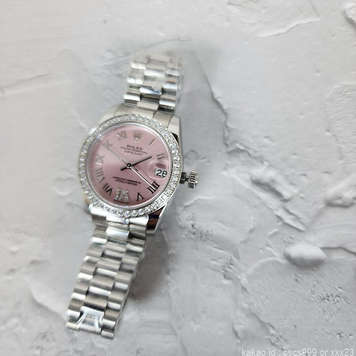 로렉스 데이저스트 핑크로마 다이아 31mm 시계 레플리카 미러급 SA급 S급 고퀄리티 롤렉스 워치 [여성] 17