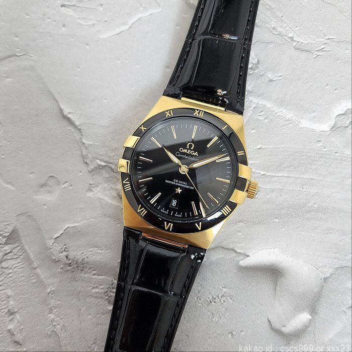 오메가 컨스틸레이션 코액시얼 마스터 블랙다이얼 골드 시계 레플리카 미러급 SA급 S급 고퀄리티 워치 15