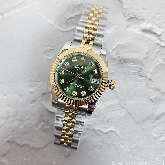로렉스 데이저스트 올리브그린 콤비 다이아 31mm 시계 레플리카 미러급 SA급 S급 고퀄리티 롤렉스 워치 [여성] 12