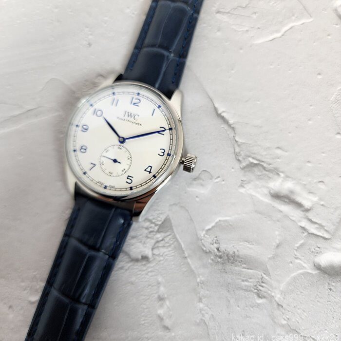 IWC 포르투기저 샤프하우젠 핸드와인드 화이트블루 시계 레플리카 미러급 SA급 S급 고퀄리티 워치 15