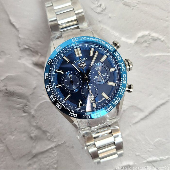 태그호이어 까레라 칼리브 02 스포츠 블루다이얼 시계 레플리카 미러급 SA급 S급 고퀄리티 워치 최상급 하이엔드 - best 14