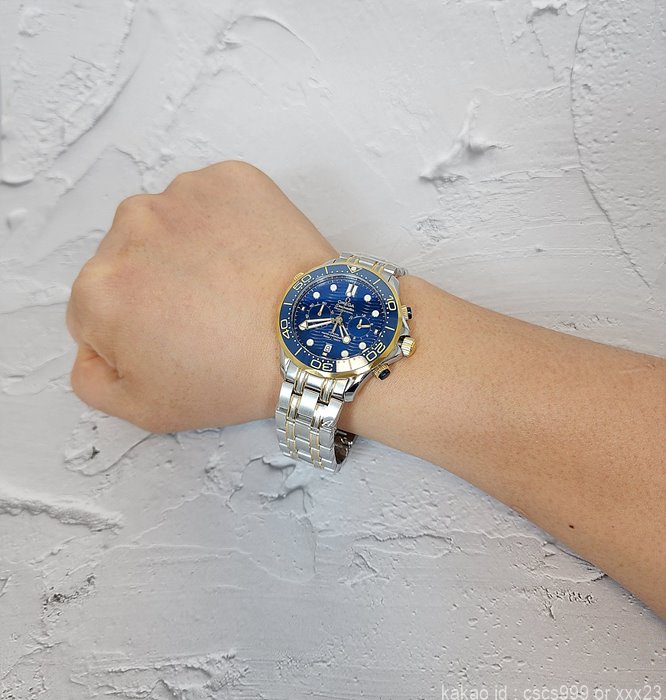 오메가-코엑시얼-씨마스터-다이버300m-블루다이얼-콤비-시계-레플리카-명품 레플리카 미러 SA급 오메가 코엑시얼 씨마스터 다이버300M 블루다이얼 콤비 시계 레플리카 미러급 SA급 S급 고퀄리티 워치 20