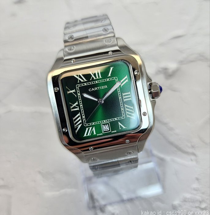 까르띠에 산토스 그린다이얼 시계 레플리카 미러급 SA급 S급 고퀄리티 워치 4