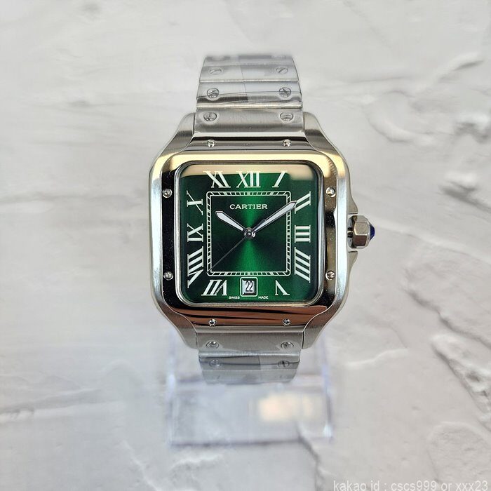 까르띠에 산토스 그린다이얼 시계 레플리카 미러급 SA급 S급 고퀄리티 워치 6