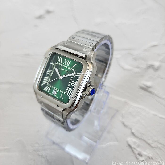 까르띠에 산토스 그린다이얼 시계 레플리카 미러급 SA급 S급 고퀄리티 워치 7