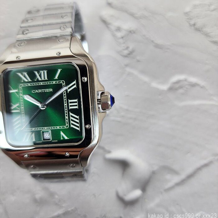 까르띠에 산토스 그린다이얼 시계 레플리카 미러급 SA급 S급 고퀄리티 워치 16