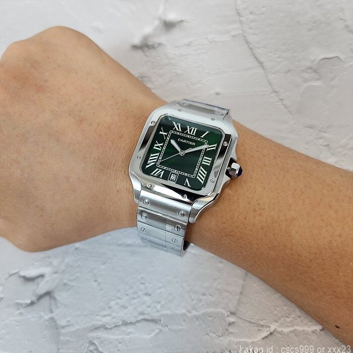 까르띠에 산토스 그린다이얼 시계 레플리카 미러급 SA급 S급 고퀄리티 워치 17