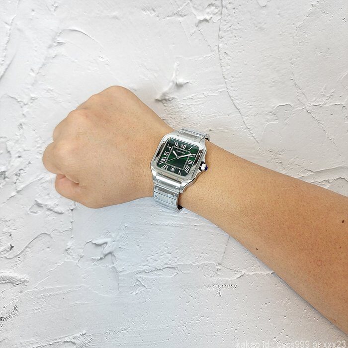 까르띠에 산토스 그린다이얼 시계 레플리카 미러급 SA급 S급 고퀄리티 워치 18