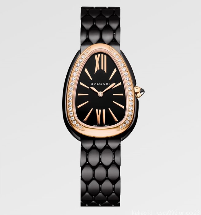 불가리 세르펜티 세두토리 워치 로즈골드 블랙다이얼 다이아 블랙줄 시계 레플리카 미러급 SA급 S급 고퀄리티 워치 [여성]
