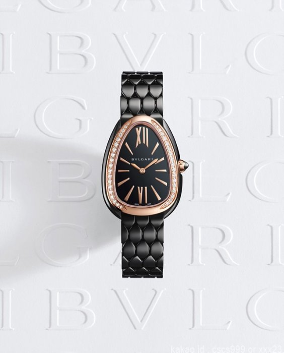 불가리 세르펜티 세두토리 워치 로즈골드 블랙다이얼 다이아 블랙줄 시계 레플리카 미러급 SA급 S급 고퀄리티 워치 [여성] 12