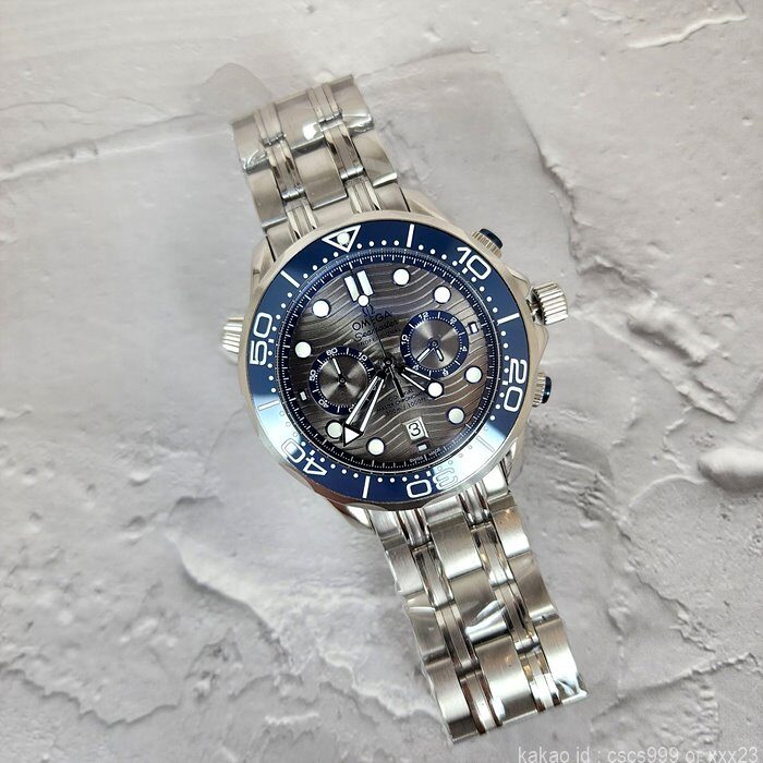 오메가 코엑시얼 씨마스터 다이버300M 블루그레이 다이얼 시계 레플리카 미러급 SA급 S급 고퀄리티 워치 13